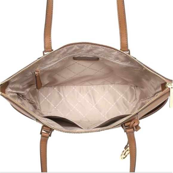 MICHAEL KORS CHARLOTTE LARGE TOP ZIP TOTE BAG LUGGAGE - Picture 9 of 11